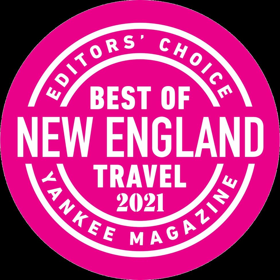 Yankee Magazine Best of New England Travel 2021 Editors' Choice badge